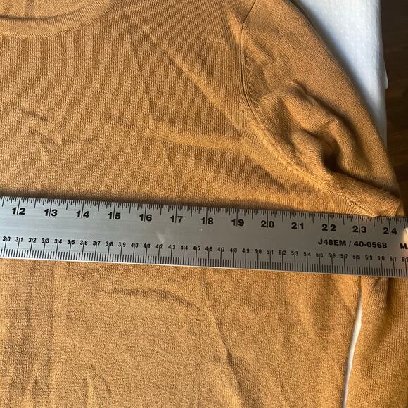 JM Collection Women’s Screw Neck Knit Sweater size XL, Solid Brown - Picture 3 of 10